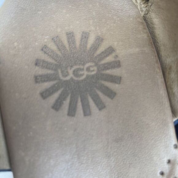 UGG Blue Delmar Woven Wedge Ankle Tie Espadrilles Sandals‎ Womens Size 7.5 Used - Picture 16 of 16